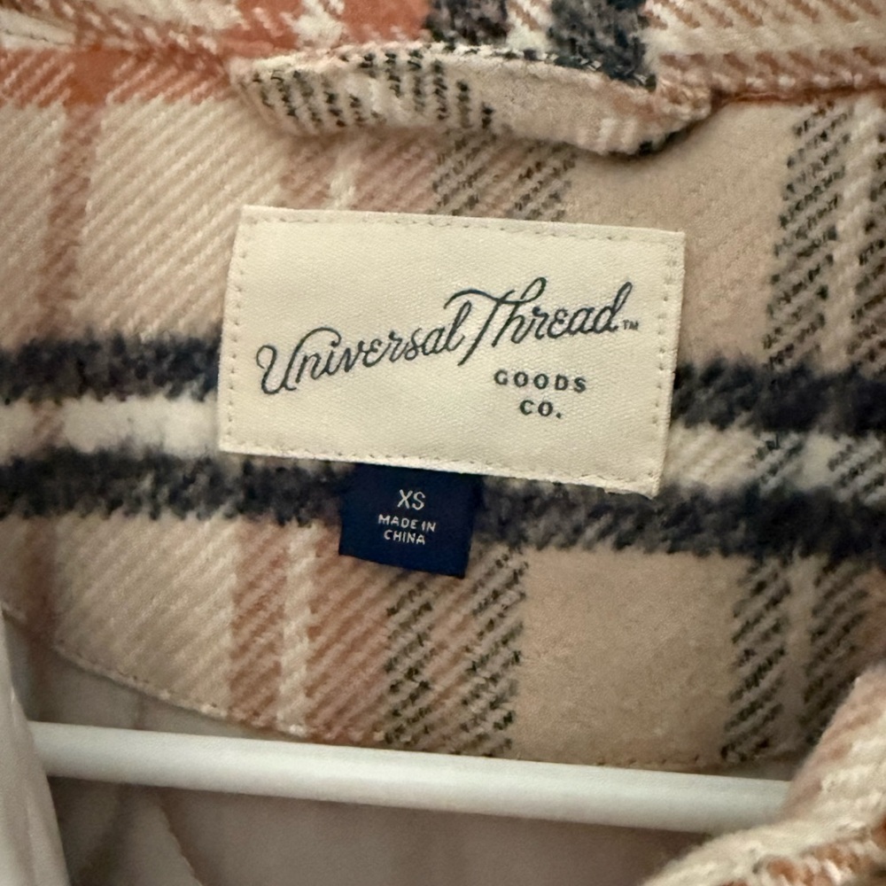 Universal Thread Autumnal Plaid Buttonfront Coat - image 2